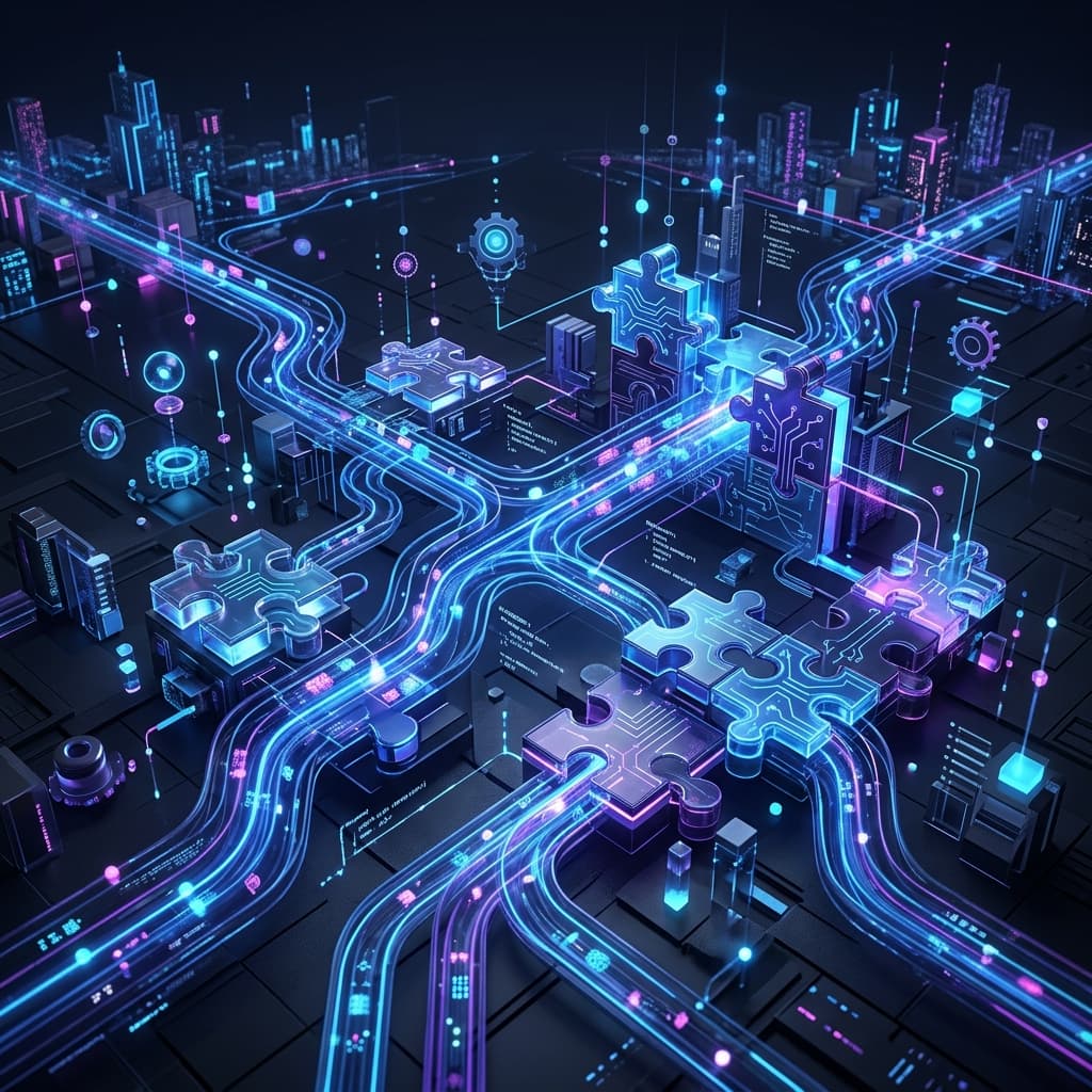 API & Backend Development Illustration