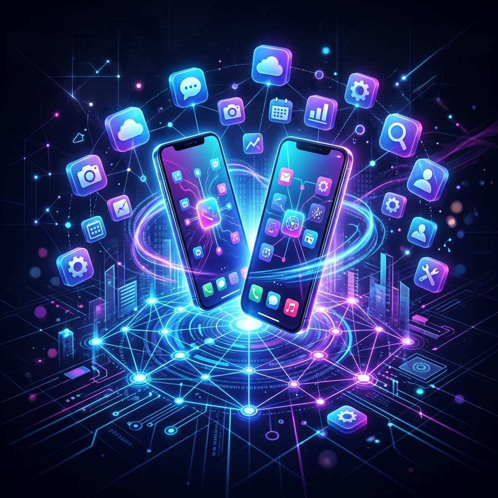 Mobile App Development Illustration